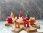 Aberto Design Christmas Candle Set12 Multicolor